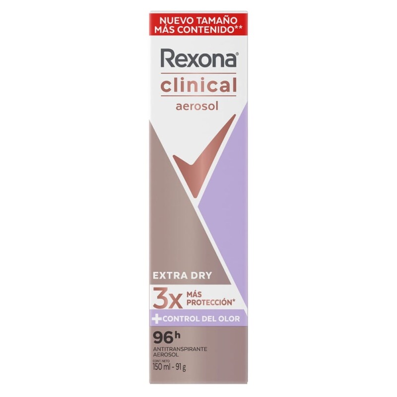 Desodorante Aerosol Rexona Clinical Extra Dry 150ml Desodorante Aerosol Rexona Clinical Extra Dry 150ml