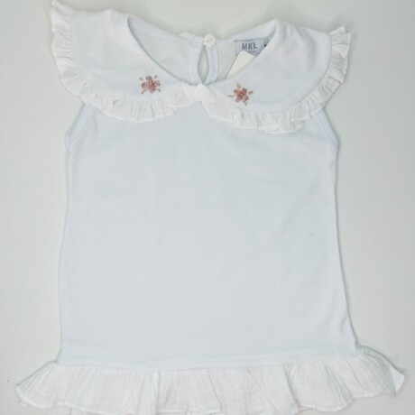 Remera Flores Bordadas Remera Flores Bordadas