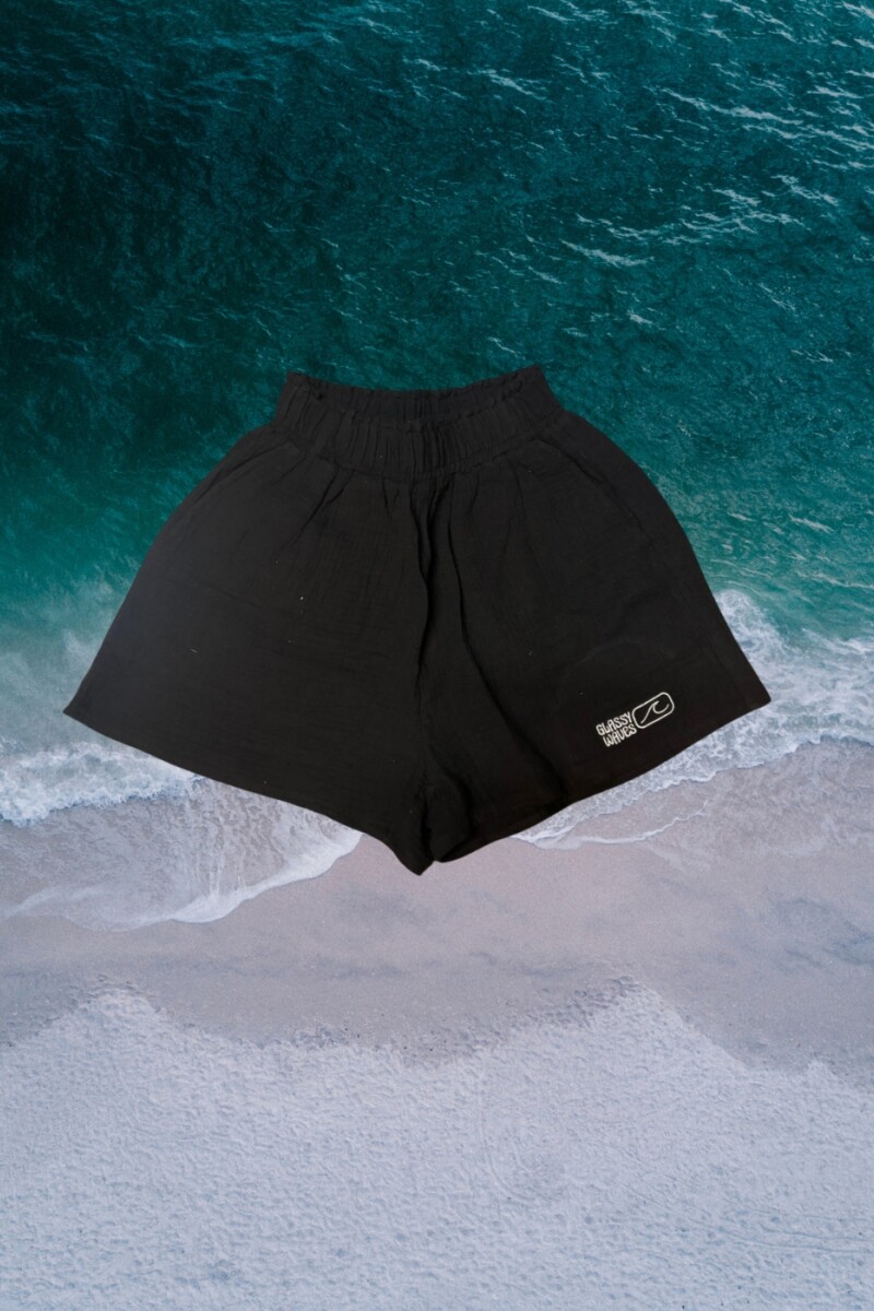 Short Mujer Muselina / Negro U