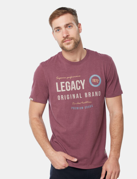 REMERA ESTAMPADA Bordo