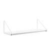 Estante de pared madera y hierro - 1 piso Blanco