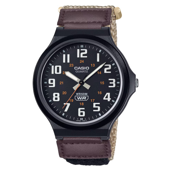 Reloj CASIO MW240B-5BVDF en Tela Beige/Marron Esfera 43mm 0