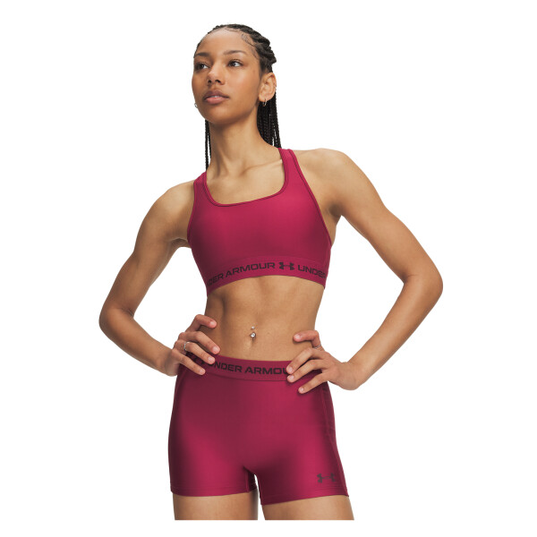 TOP UA Crossback Mid Bra Mujer 1361034-622 Rojo