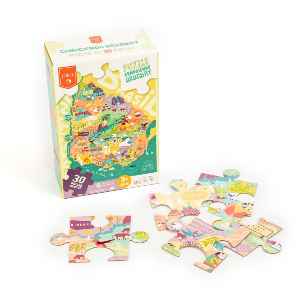 PUZZLE CONOCIENDO URUGUAY CARTON 30 PIEZAS