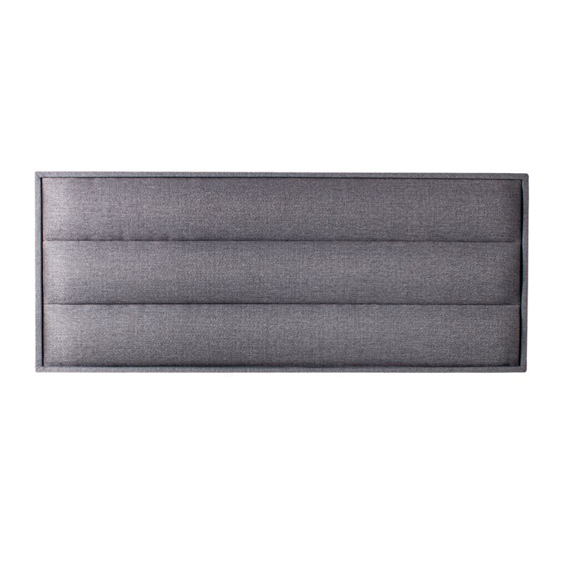 Respaldo Aéreo Wave Lino Gris - Extra king 193x127