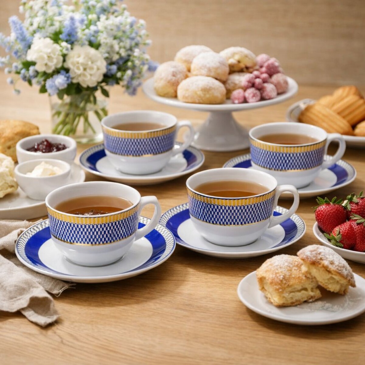 Juego de Té Oxford 6 Piezas de Porcelana Op Art 