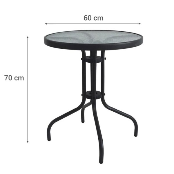 MESA DE EXTERIOR REDONDA DE HIERRO - 60 CM MESA DE EXTERIOR REDONDA DE HIERRO - 60 CM