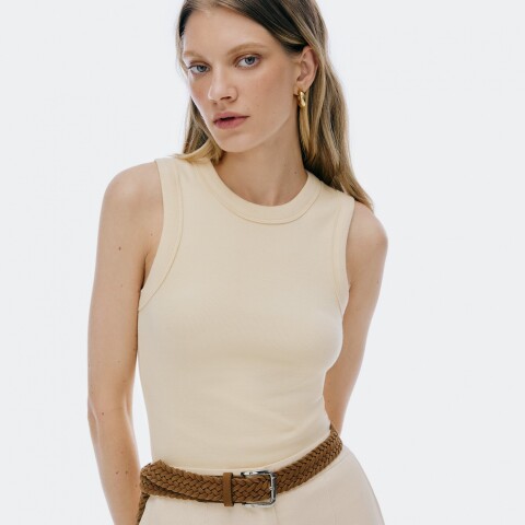 BLUSA SM FEM AMARELO CLARO