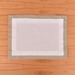 Individual Florencia Blanco con tablas Beige