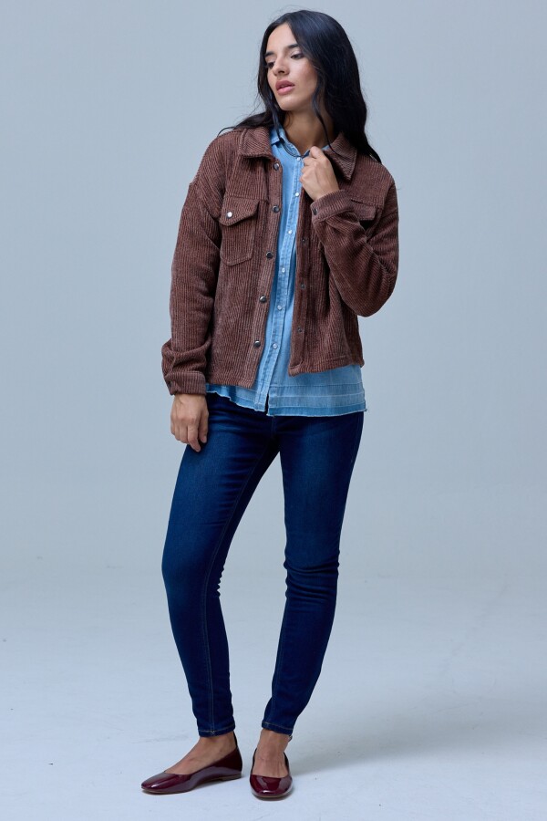 Camperita Corderoy MARRON