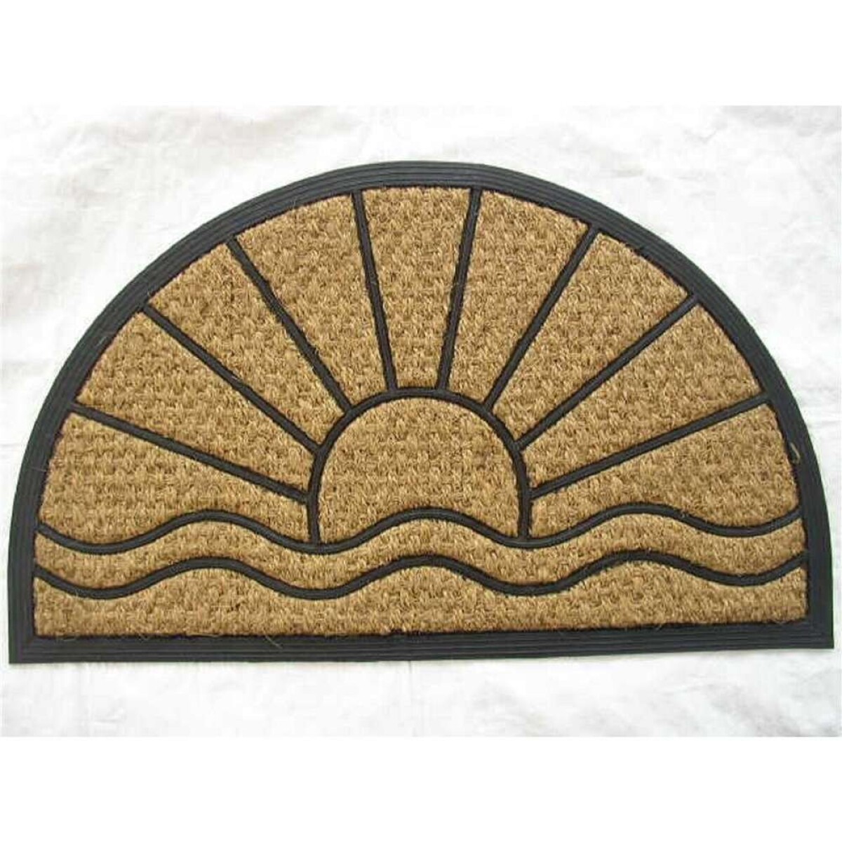 Felpudo Coco/Goma Semicirculo 40X60Cm H.1Cm - Sol 