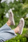 Zapatilla inglesa puntera tintado enzimático Gris