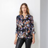 Blusa Gasa Print NEGRO/MULTI