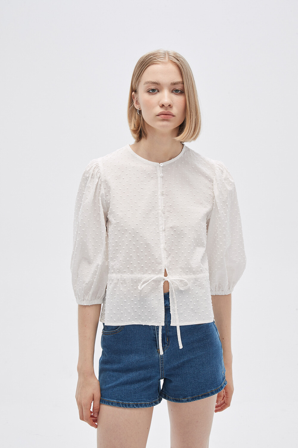 Blusa Goujer Marfil / Off White