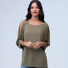 Blusa Oversize Manga Aros OLIVA