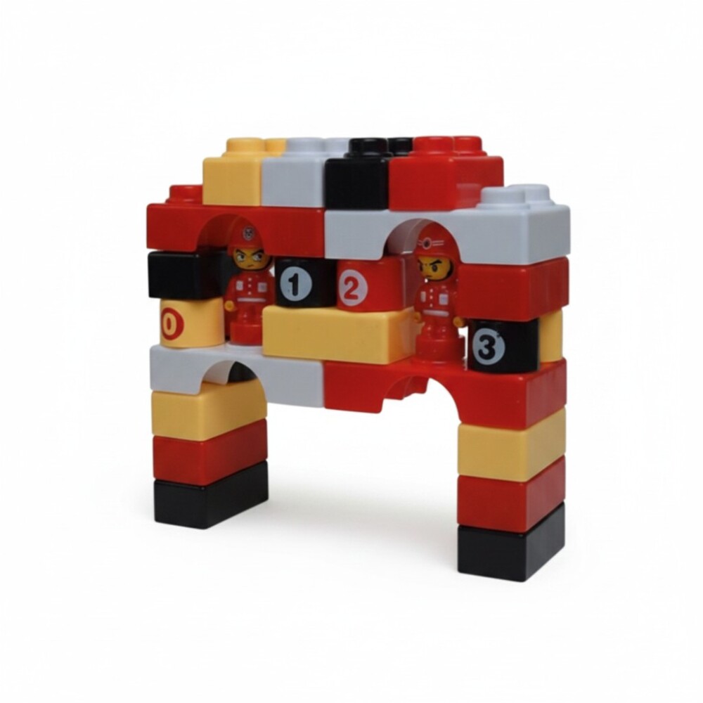 Mochila bloques mega blocks P&F bomberos