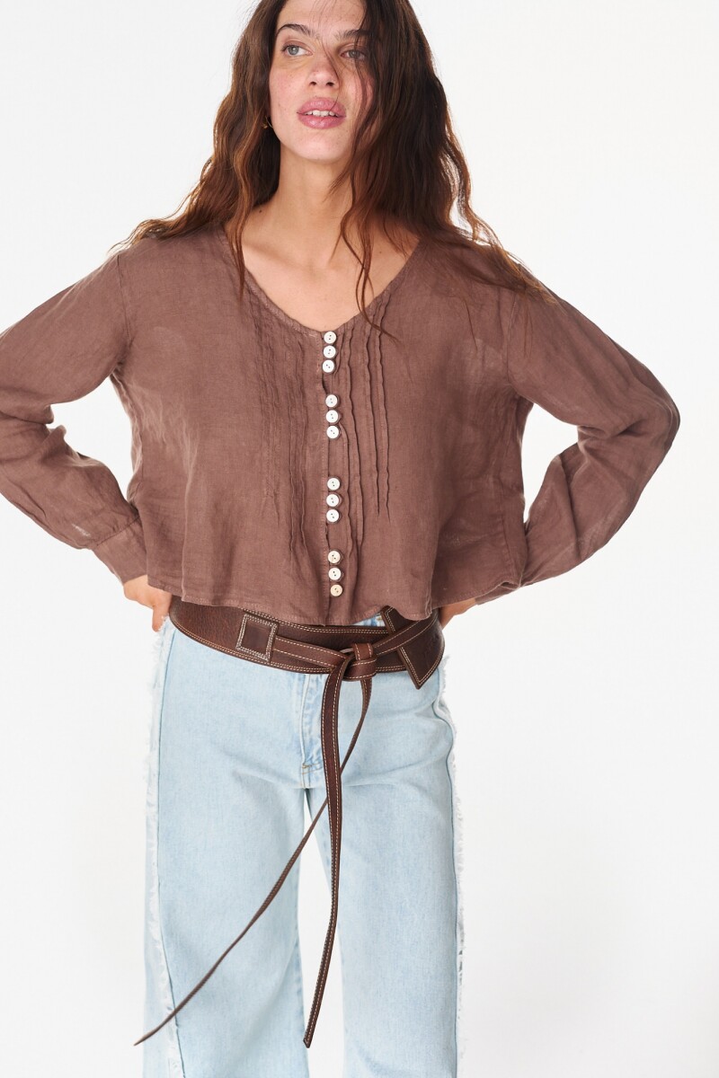 Camisa Nacar Chocolate