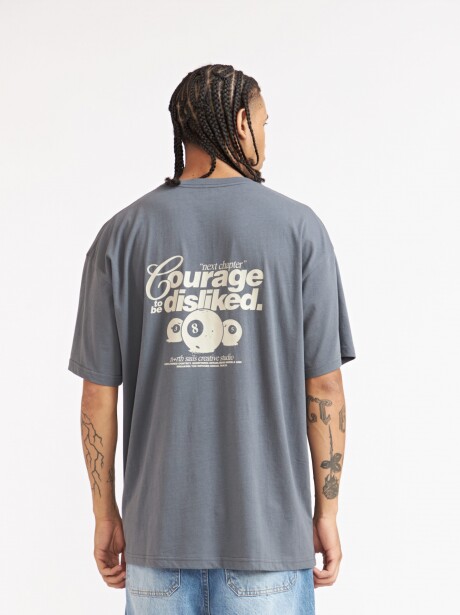 REMERA OVERSIZE COURAGE AZUL