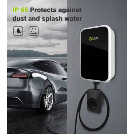 Cargador rápido para auto eléctrico Zencar WA-16-3P 11kW Blanco y Negro