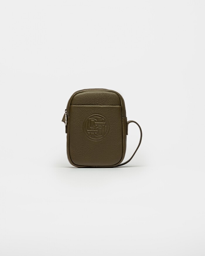 Mini Bag Haze En Cuero Graneado Verde