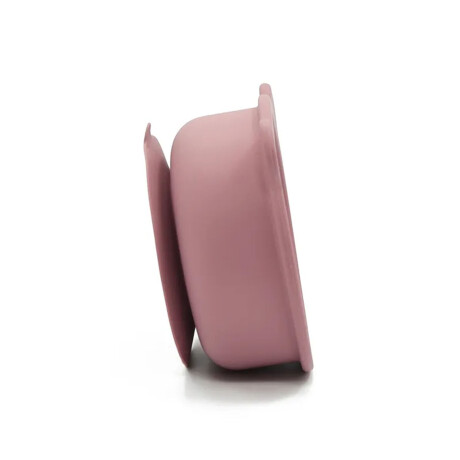 Bowl Tazón Irrompible Diseño Oso p/ Comida Bebé en Silicona Azul Grisáceo