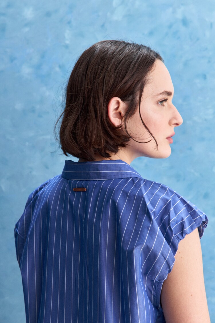 CAMISA GLORY Blanco/Azul