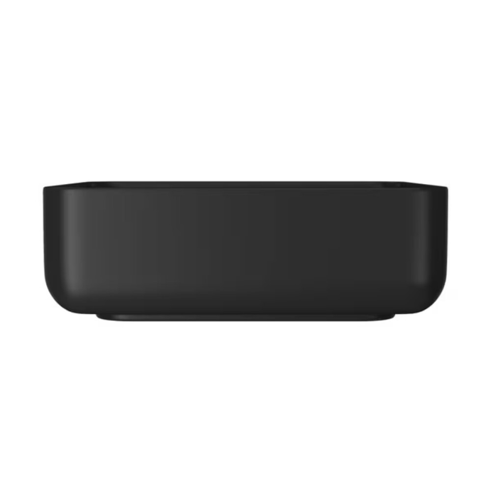 Bacha de apoyo cuadrada 40cm c/mesa negro mate Deca Bacha De Apoyo Cuadrada 40cm C/mesa Negro Mate Deca