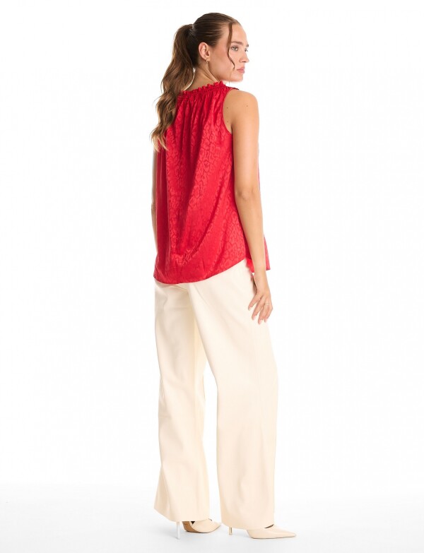 Blusa Satén ROJO