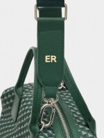 Bolso Tote Estampado De Nylon verde