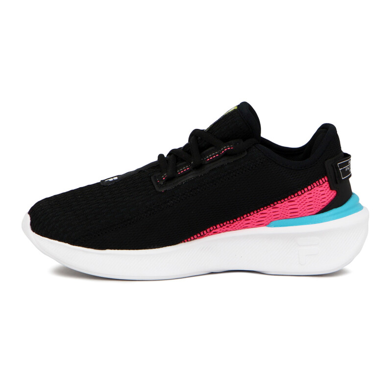 Fila Champion Mujer Start Black/fluor Pink/soft Lime Negro-rosado