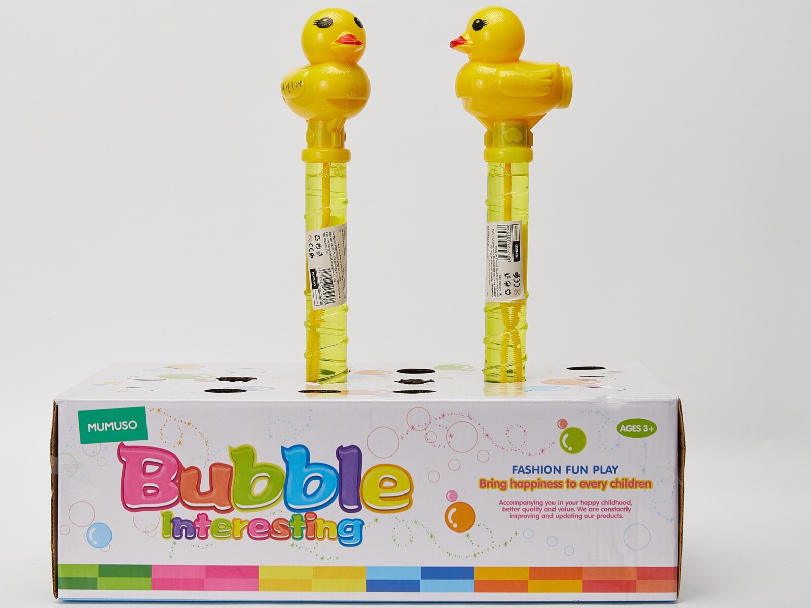 VARITA DE BURBUJAS CHIRRIANTE (PATO AMARILLO) 