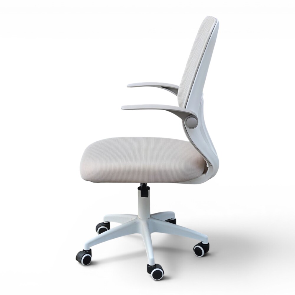SILLA OFICINA ERGONÓMICA GIRATORIA REGULABLE CON RUEDAS GRIS