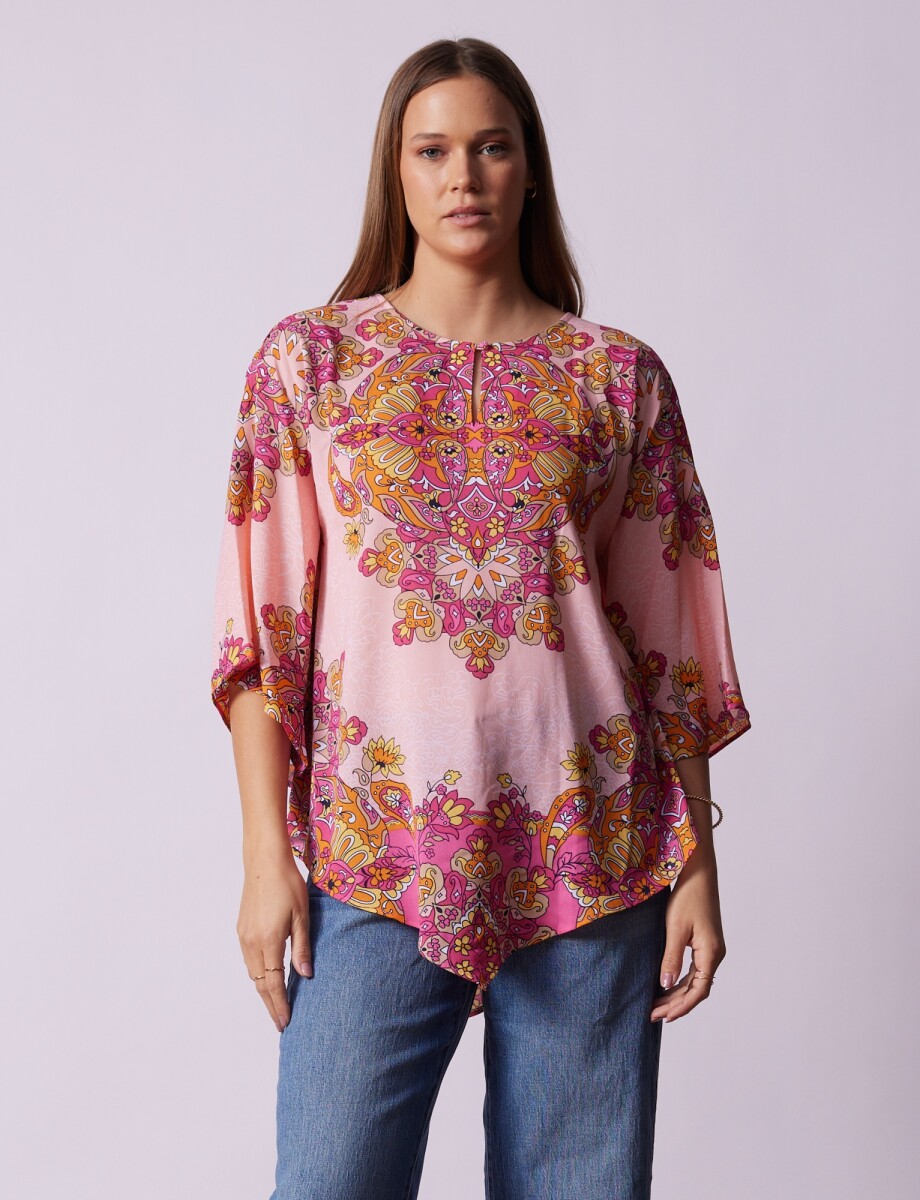 Blusa Mandala - Rosa/multi 