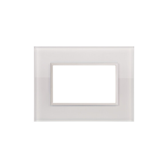 Plaqueta p/3 mód vidrio brillante - Duomo Flat C56560