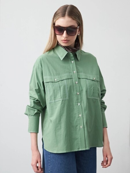 CAMISA D.CASSIN EVIE VERDE
