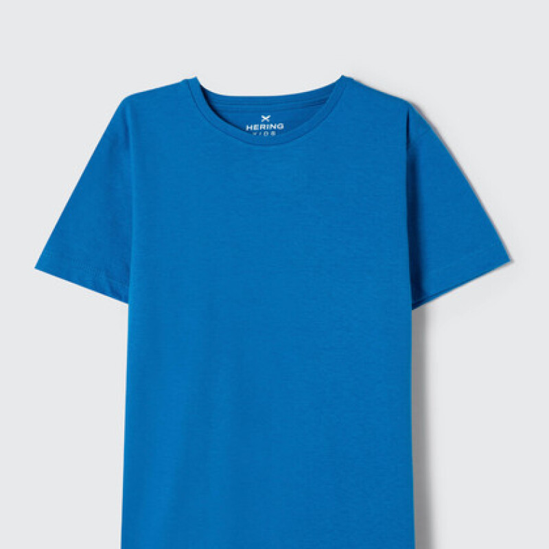 CAMISETA MM MASC AZUL CARIBE/CHUMBO/BLANCO