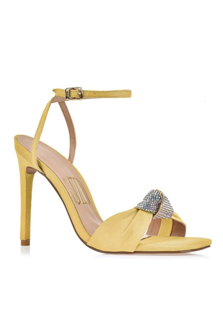 Sandalia Taco Alto Amarillo