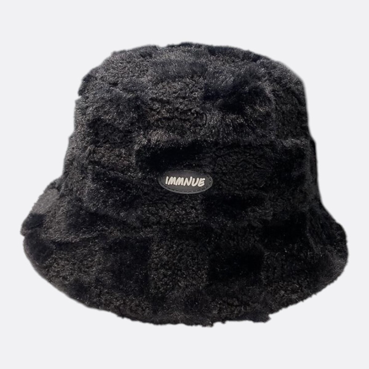 Gorro Bucket Split Cuadros - Negro 
