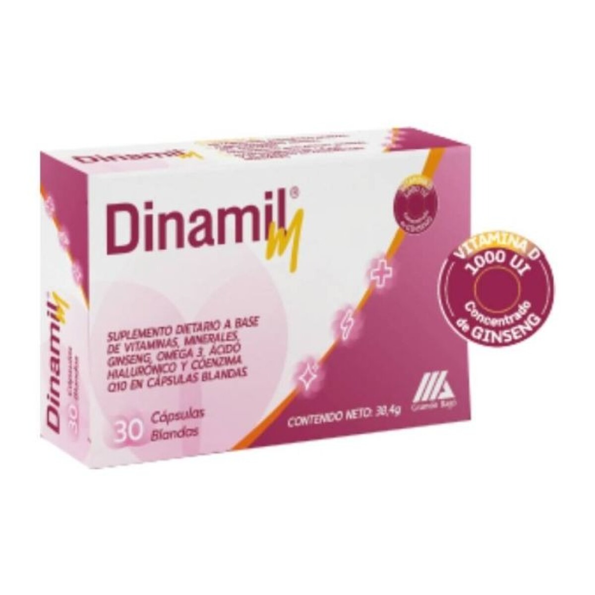 Dinamil M 30 cápsulas blandas 