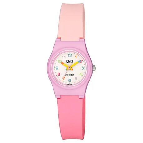 Reloj Q&q Análogo para niños rosa claro y oscuro
