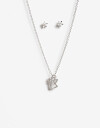 Bijouterie Set Exclusive Edition Set Aros Pasantes Y Cadena Plata 925 - Plateado Rodio