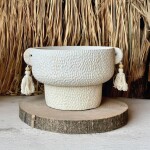 MACETA C/BORLAS 27.5x22x15.5CM MACETA C/BORLAS 27.5x22x15.5CM