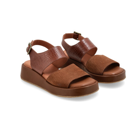 SANDALIAS VENET - CUERO COPPOLA MARRON