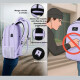 Mochila Urbana Viaje Antirrobo Notebook Matein 1007 28l Violeta