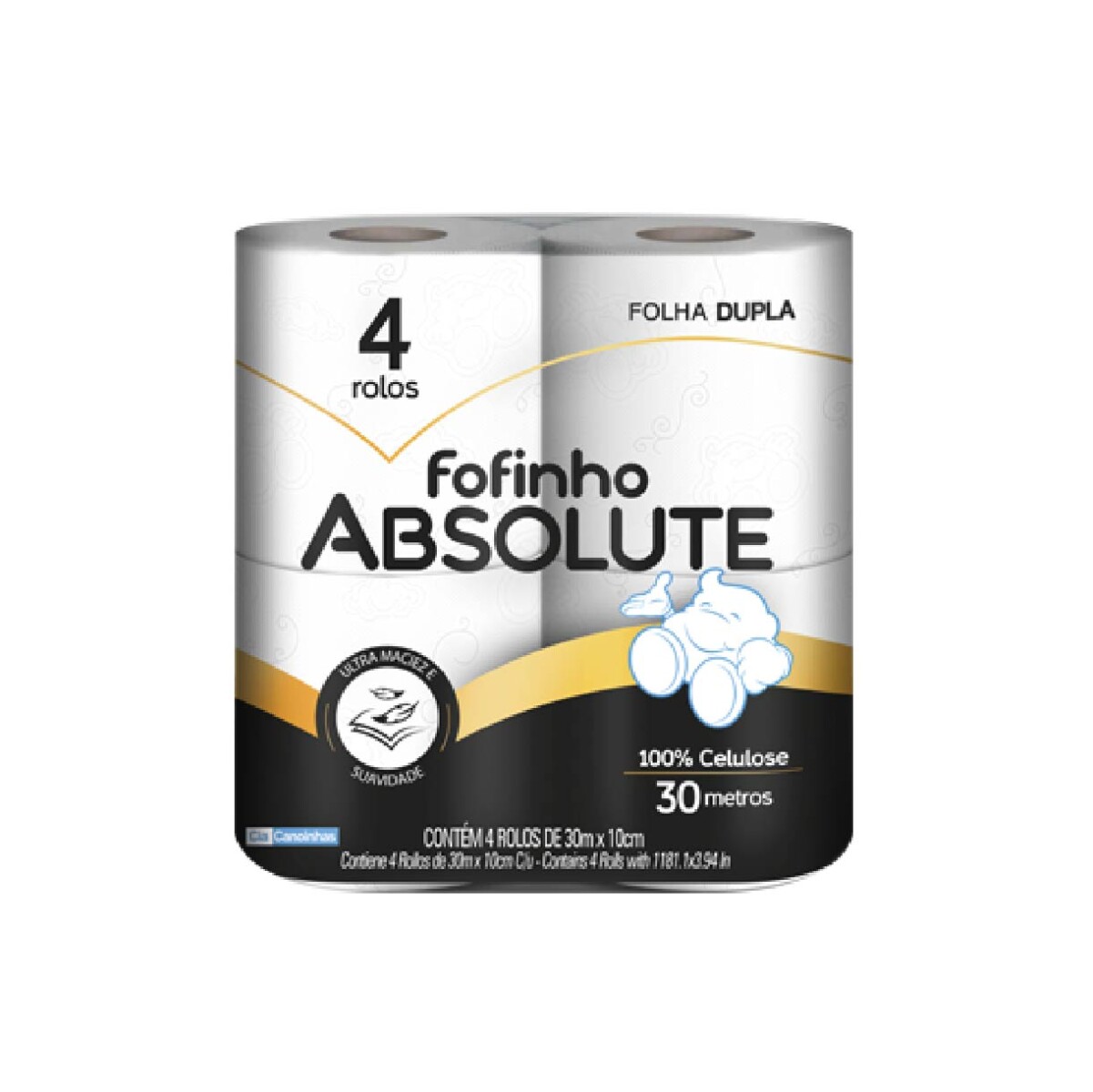 PH Doble Hoja 30M 04 Rollos FOFINHO (Super blanco) 