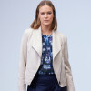 Chaqueta Suede Zip BEIGE