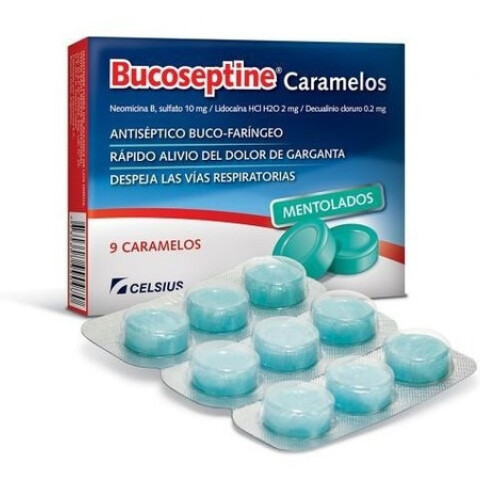 Bucoseptine por 9 Caramelos Bucoseptine por 9 Caramelos