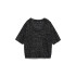VMLEILANI STITCH 2/4 U-NECK PULLOVER BLACK