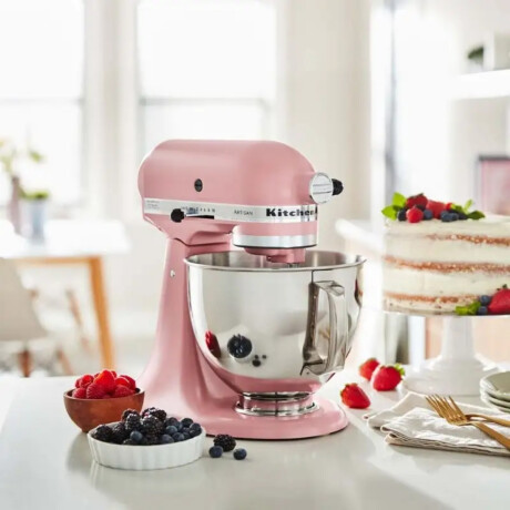 Batidora Planetaria Artisan 4,8 Litros Rosa Mate KitchenAid Batidora Planetaria Artisan 4,8 Litros Rosa Mate KitchenAid