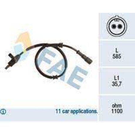 CAPTOR RENAULT SENSOR ABS TRAS. DER. SCENIC FAE CAPTOR RENAULT SENSOR ABS TRAS. DER. SCENIC FAE